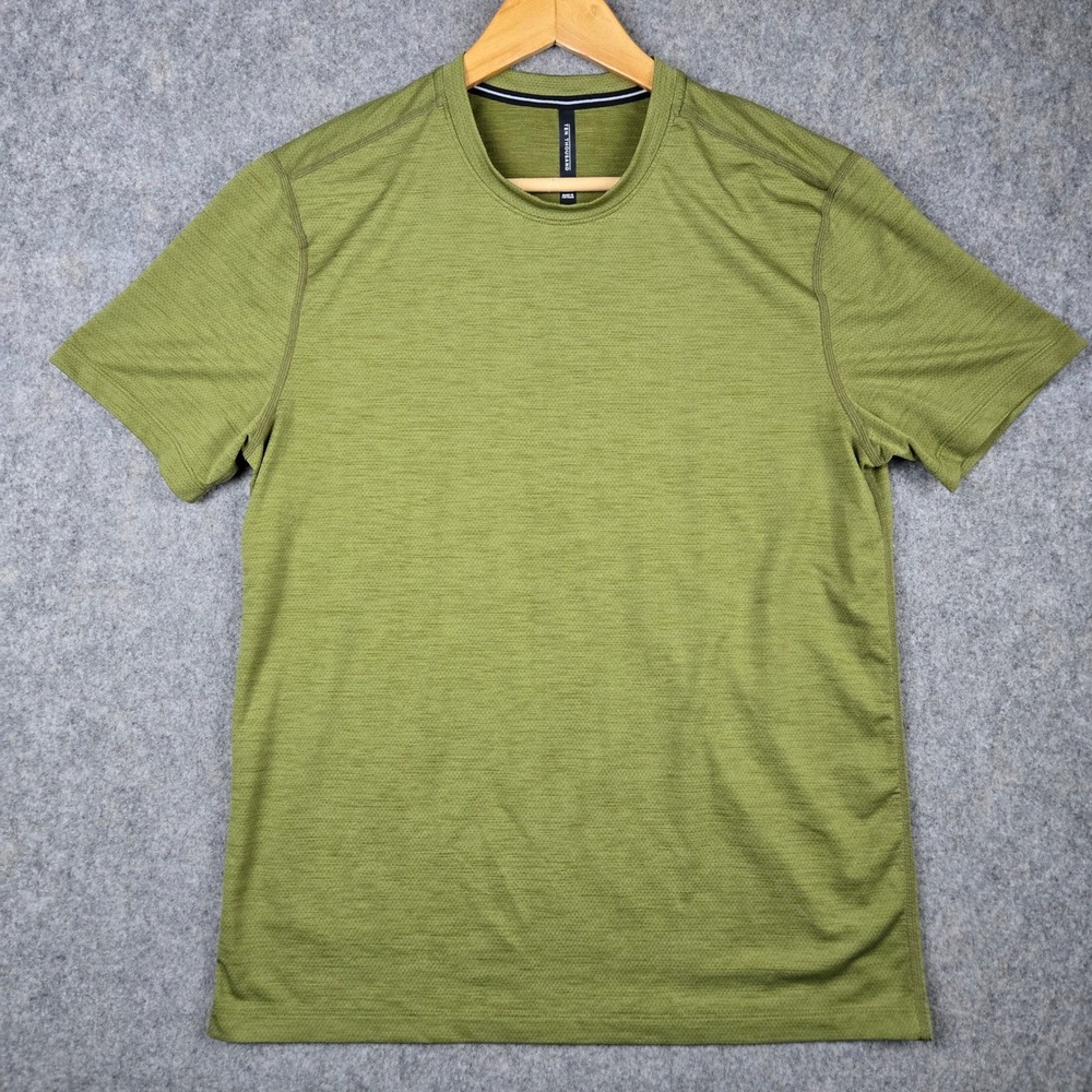 Ten Thousand Shirt Mens Small Green Mesh Training Running Workout Tee Athleisure